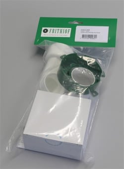 Sugekontakt hvid med fittings i pose