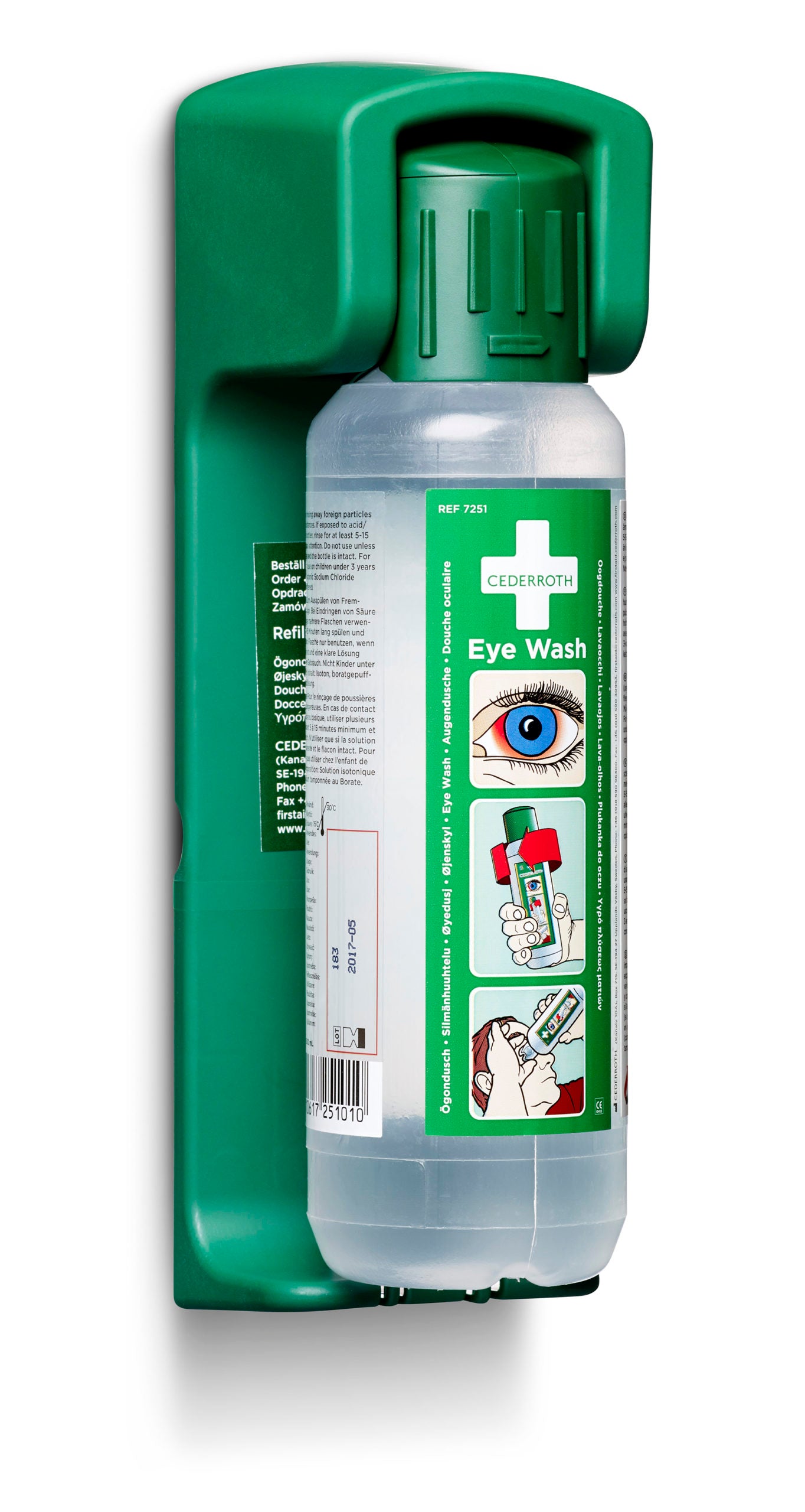 Vægholder til Cederroth Øjenskyller u/rem